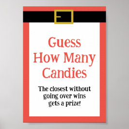 Poster Sinal de Jogo de Natal Divertido Editável