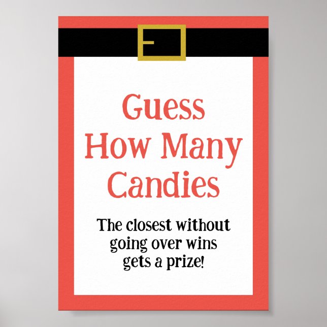 Poster Sinal de Jogo de Natal Divertido Editável (Frente)