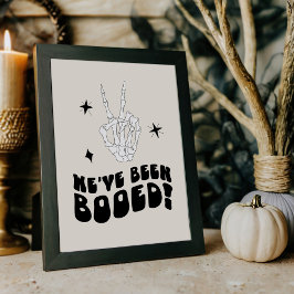 Poster Sinal de Jogo de Vizinho da Groovy Boo Retro Hallo