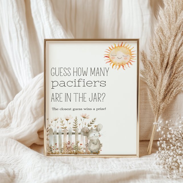 Poster Sinal de Jogo do Chá de fraldas de Enfermeira da F (Criador carregado)