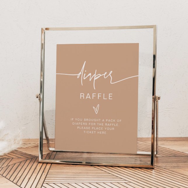 Poster Sinal de Jogo Raffle da Fralda Tonelada da MARLO B (Criador carregado)