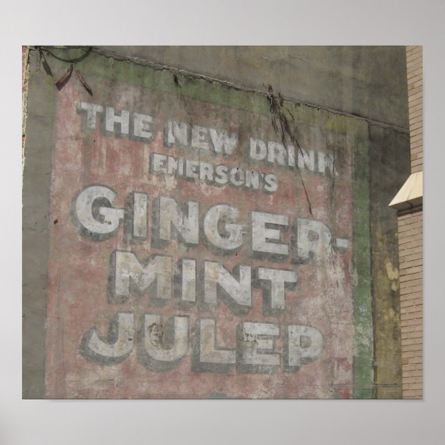 Pôster Sinal de Julep Ginger-Mint (Frente)