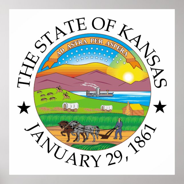 Poster sinal de Kansas (Frente)
