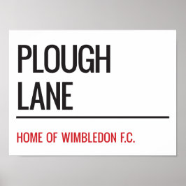 Poster Sinal de Lane Stadium Street