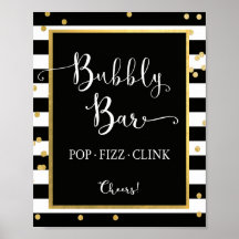 Sinal de link do Pop Fizz do Bar Bubble