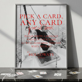 Poster Sinal de Livro de Convidado de Placa de Reprodução