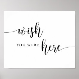 Poster Sinal de Livro de Presença de Puzzle de Casamento 