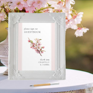 Poster Sinal de Livro de Visitas de Casamento Imprimível 