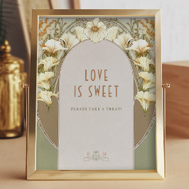 Poster Sinal de Livro de Visitas de Foto Arte Nouveau Vin