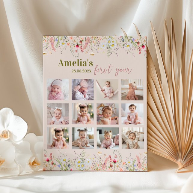 Poster Sinal de Marco de Fotografia do Jardim de Flor Sel (Criador carregado)