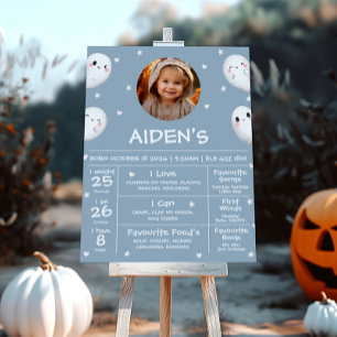 Poster Sinal de Marco de Um Halloween Cute Spooky