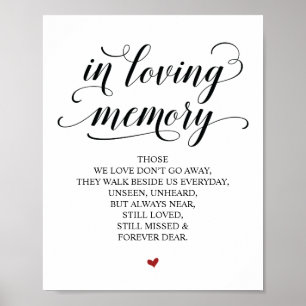 Poster Sinal de Memória Amorosa em Nosso Coração