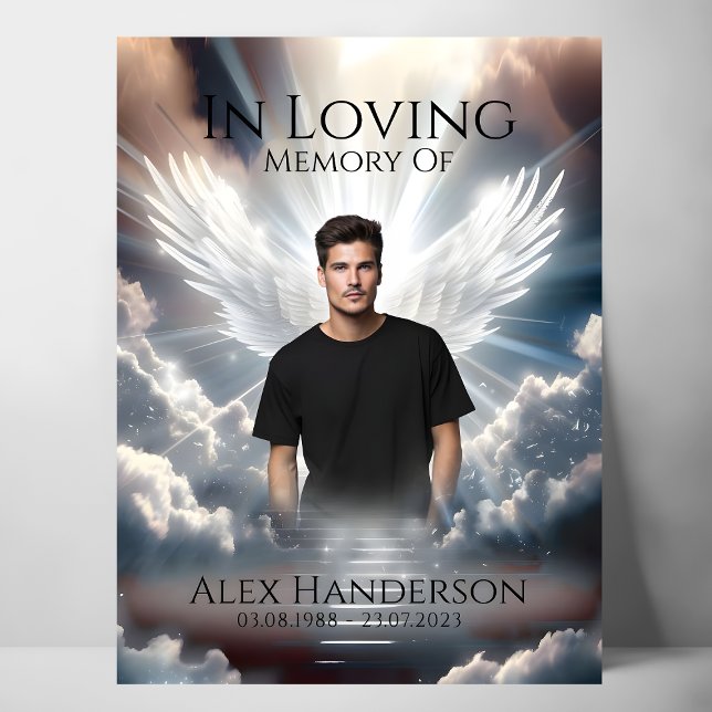 Poster Sinal de Memorial de Ascensão de Anjo Radiante (Criador carregado)