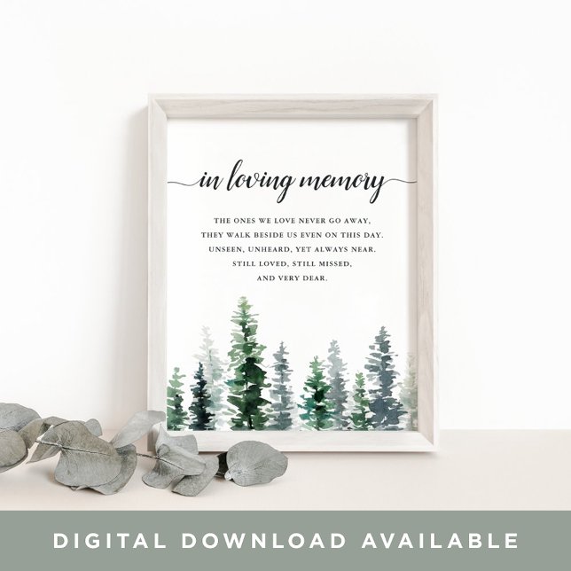 Poster Sinal de Memorial de Casamento Timber Grove (Criador carregado)