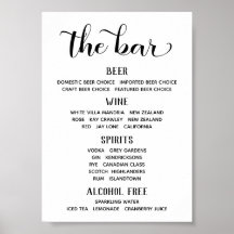 Sinal de Menu de Barra Clássico Caligrafia Fonte S
