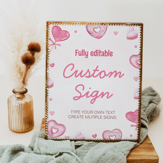 Poster Sinal de Mesa da Festa de aniversário de Celebraçã (Criador carregado)