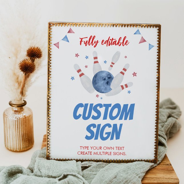 Poster Sinal de Mesa da Parte Aniversário de criança boli (Criador carregado)