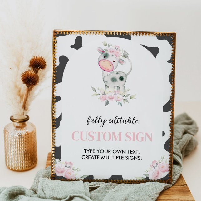 Poster Sinal de Mesa de Festa de aniversário (Criador carregado)