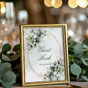 Poster Sinal de Mesa de Livro de Hóspedes Boêmio Sonhador