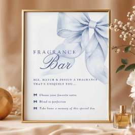 Poster Sinal de Mesa do Chá de panela azul