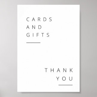 Poster Sinal de Mesa do presente