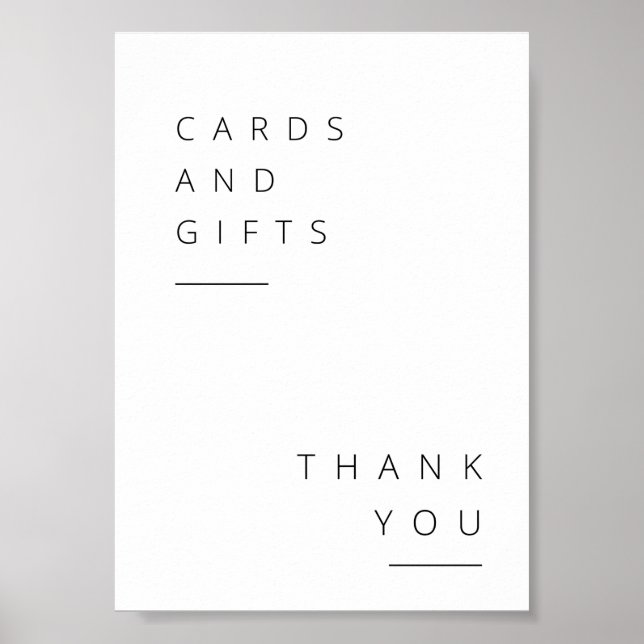 Poster Sinal de Mesa do presente (Frente)