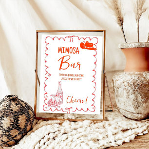 Poster Sinal de Mesa do último Rodeo Mimosa em Nashville