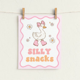 Poster Sinal de Mesa Ganso de Lanches Bobos