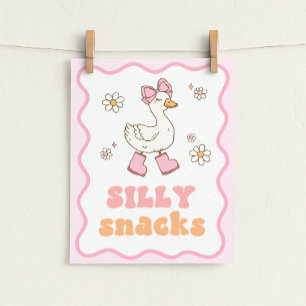 Poster Sinal de Mesa Ganso de Lanches Bobos
