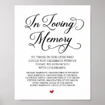 Sinal de Mesa Memorial Na Nossa Memória Querida