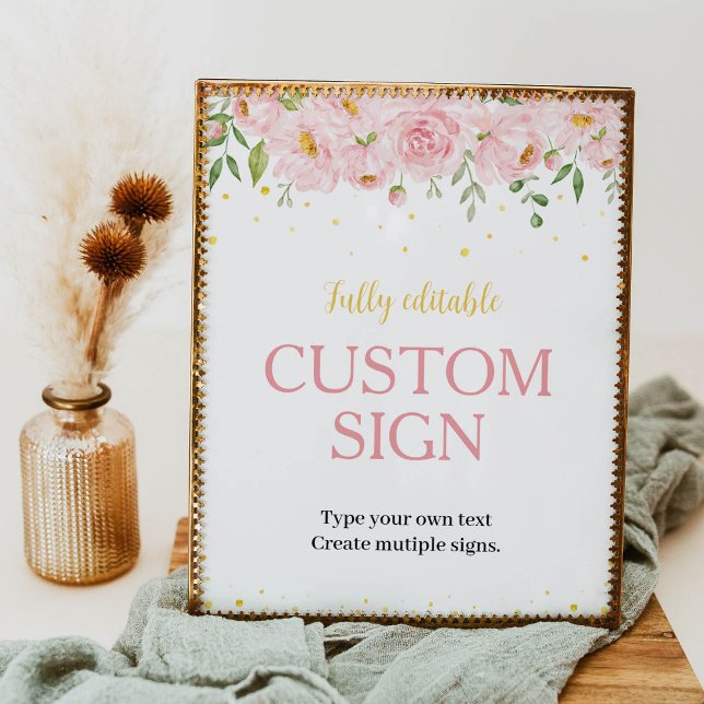 Poster Sinal de Mesa Personalizada de Aniversário Maravil (Criador carregado)