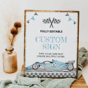 Poster Sinal de Mesa Personalizada de Festa de aniversári