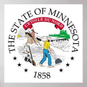 Poster Sinal de Minnesota