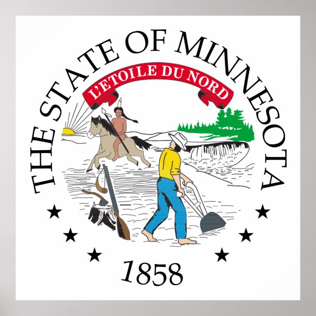 Poster Sinal de Minnesota (Frente)