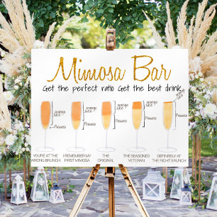 Poster Sinal de mistura de suco de bebidas de brunch do b
