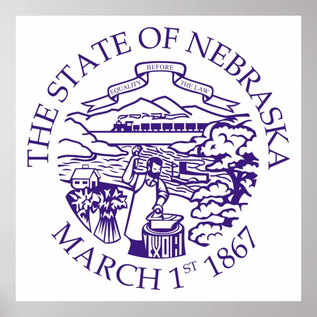 Poster sinal de Nebraska (Frente)