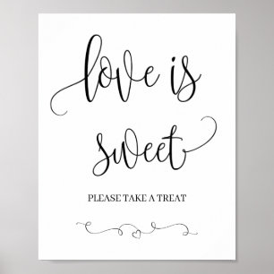 Poster Sinal de Noiva / Chá de Noiva O Amor é Doce