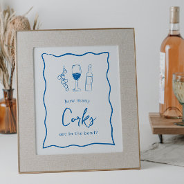 Poster Sinal de Noivado Dolce Vita "Quantos Rolhas"