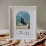 Poster Sinal de Número da Tabela de Fotos de Casamento Mi<br><div class="desc">Descubra o fascínio cativante da nossa Coleção Stella, meticulosamente criada para infundir o seu chá de fraldas com um ar de minimalismo moderno e um toque de sofisticação suja. Projetada para combinar sem problemas o encanto boêmico com a elegância do eterno, essa coleção versátil garante elevar a estética de qualquer...</div>