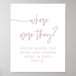 Poster Sinal de Onde Eles Estavam MARLO Boho Dusty Rose