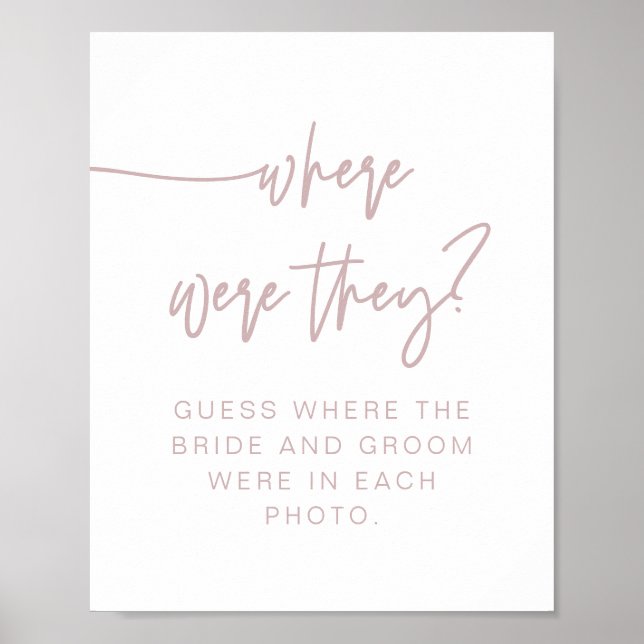 Poster Sinal de Onde Eles Estavam MARLO Boho Rose Empoeir (Frente)