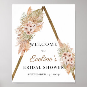 Poster Sinal de Orquídea Rosa Pidrada Pampas Secas