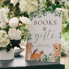 Poster Sinal de Ovos e Livros Brancos de Animais da Flore