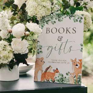 Poster Sinal de Ovos e Livros Brancos de Animais da Flore