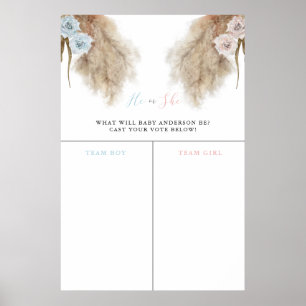 Poster Sinal de Pampas - Grass Gender Predição