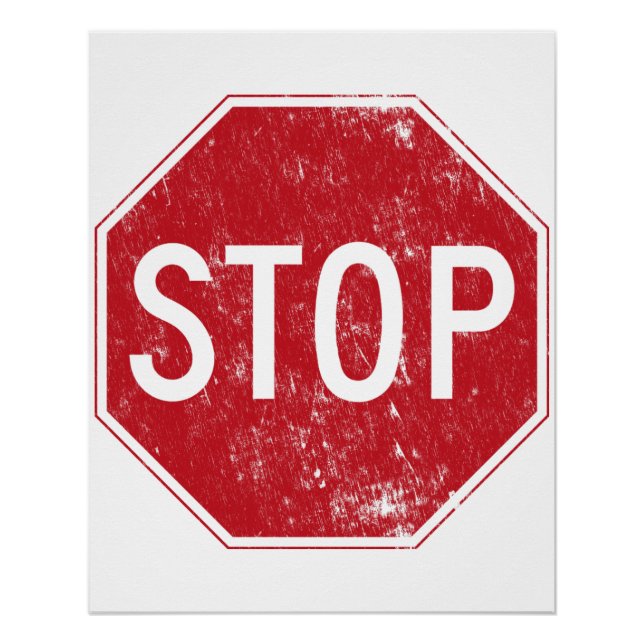 Pôster Sinal de Parada Distante (Frente)