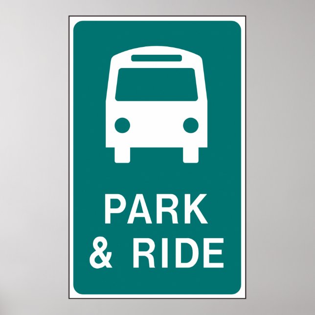 Poster Sinal de Park e Ride (Frente)