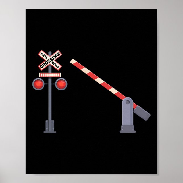 Poster Sinal de Passagem de Caminho-de-Ferro Sinal de Ven (Frente)