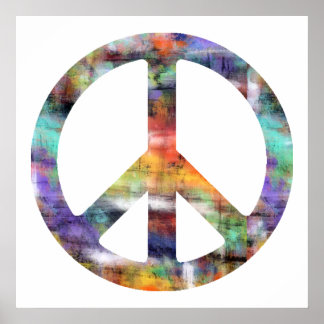 Pôster Sinal de Paz Artístico