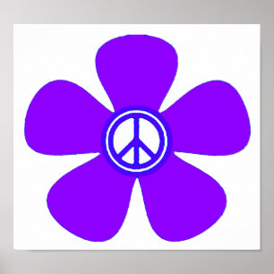 Pôster Sinal de Paz de Energia Flor